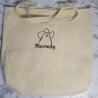 Embroidered Tote Bag