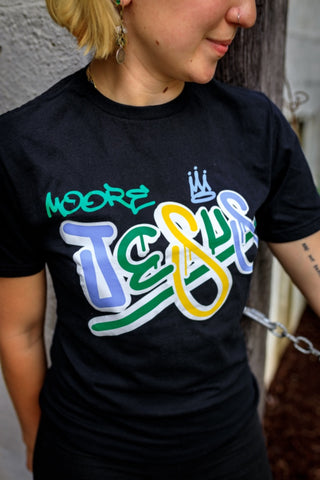 Black Moore Jesus Tee