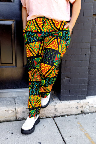 African Print Pants