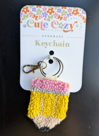 Punch Needle Keychain