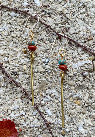 Jasper Bar Earrings