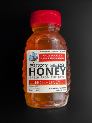 8oz Raw Hot Honey